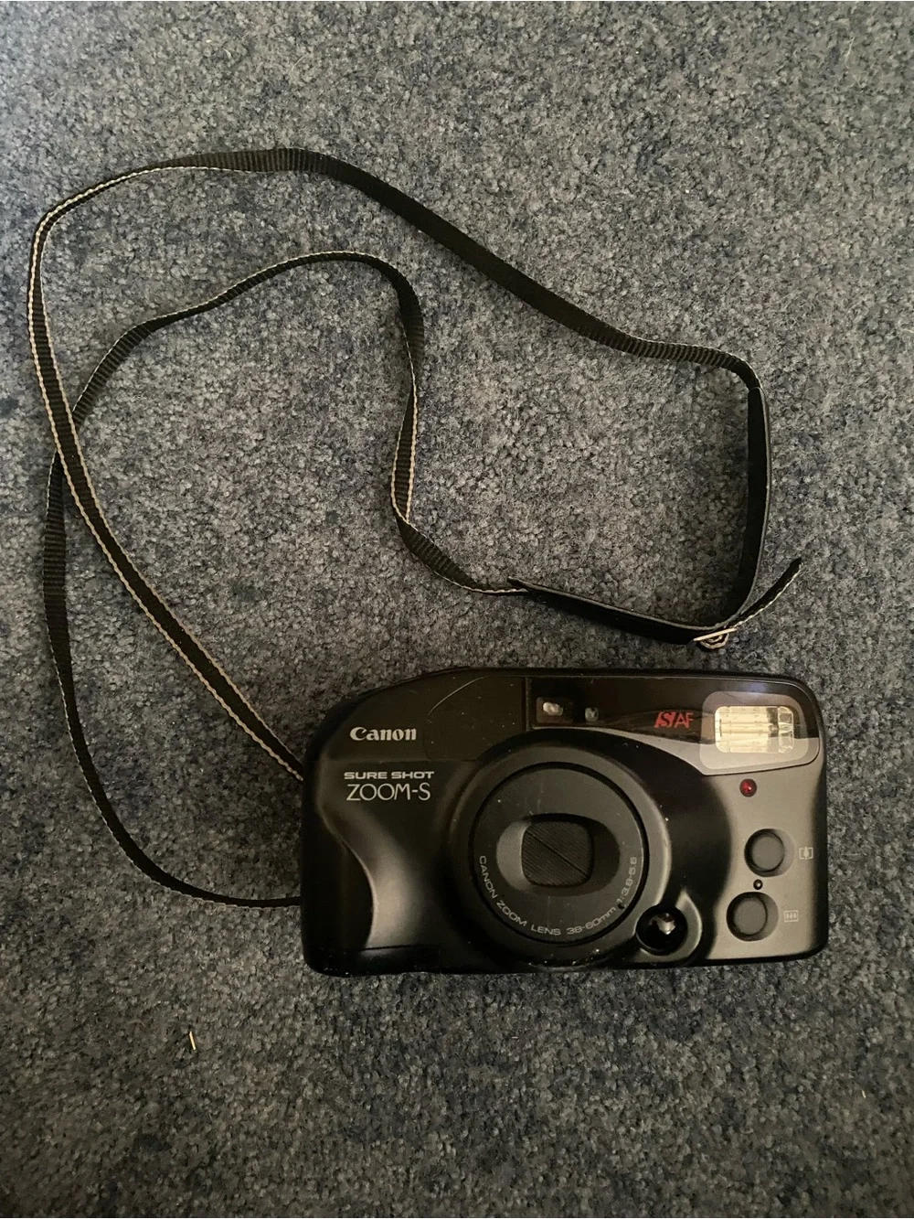 Canon Sure Shot Zoom-S Black Compact 35-60mm Film Camera